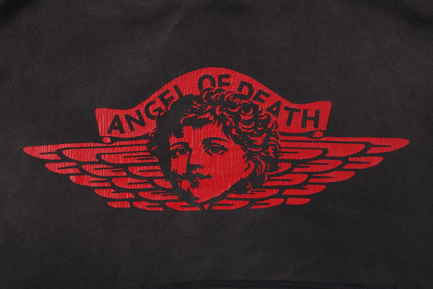Saint Michael Angel Of Death Vintage Washed Hoodie
