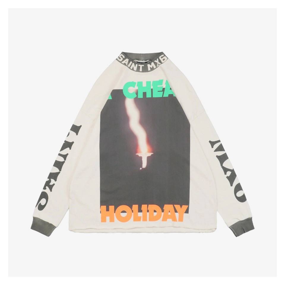 Saint Michael Burning Jesus Print Shirt