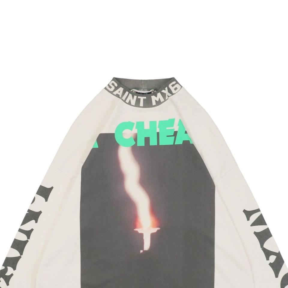Saint Michael Burning Jesus Print Shirt