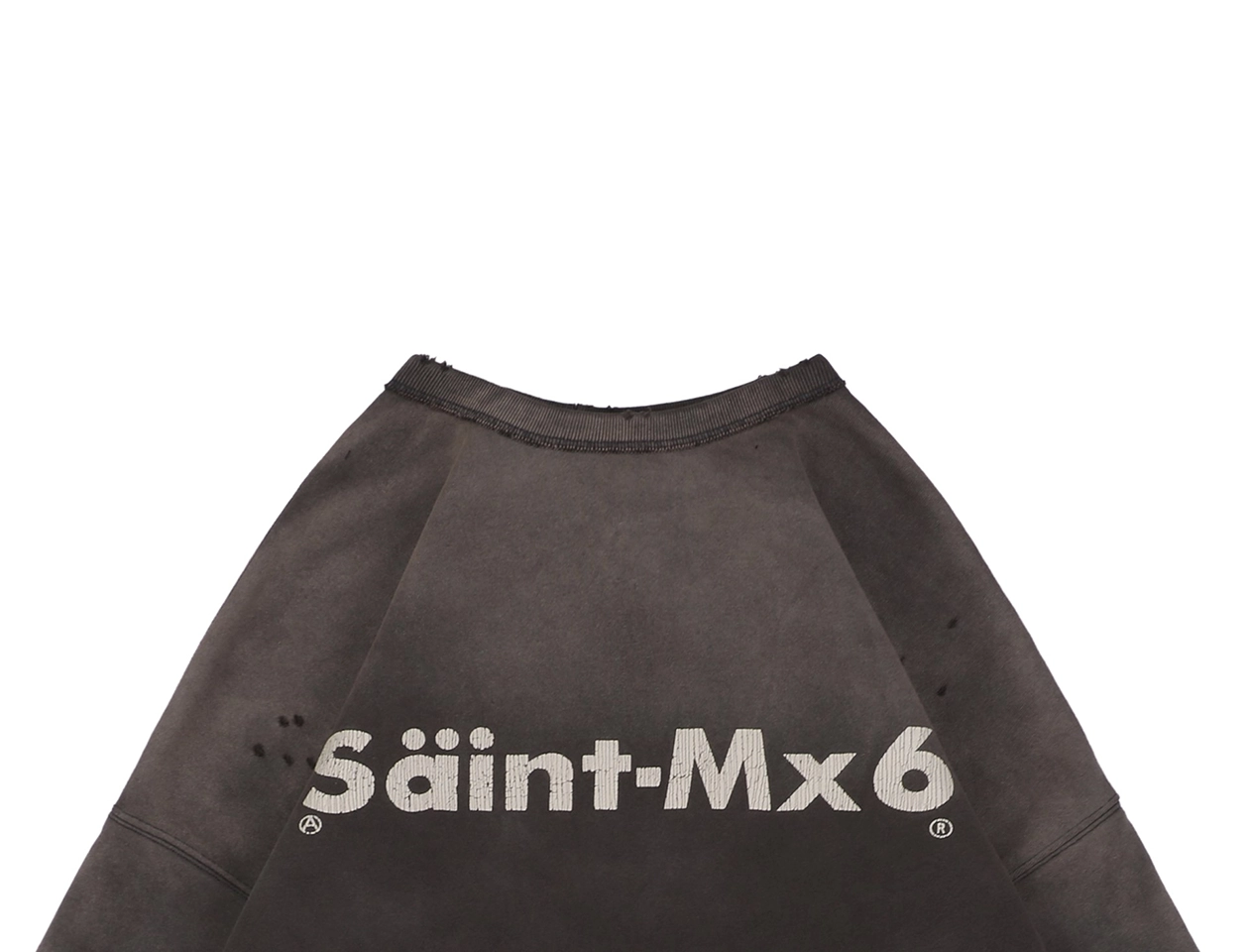 Saint-Michael-CHAOS-Distressed-Crewneck-Sweatshirt2.jpeg.webp Saint Michael Chaos Distressed Crewneck Sweatshirt