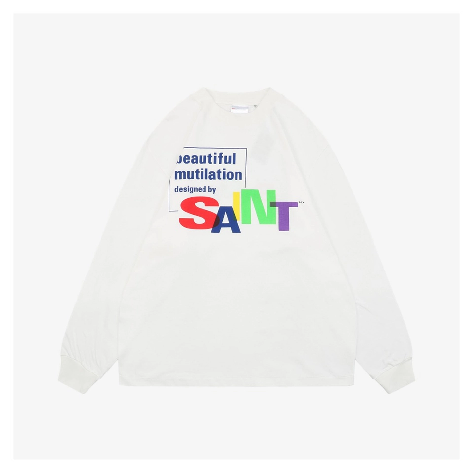 Saint-Michael-Color-Distorted-SAINT-Logo-Graphic-Shirt1.jpeg.webp Saint Michael Color Distorted Saint Logo Graphic Shirt
