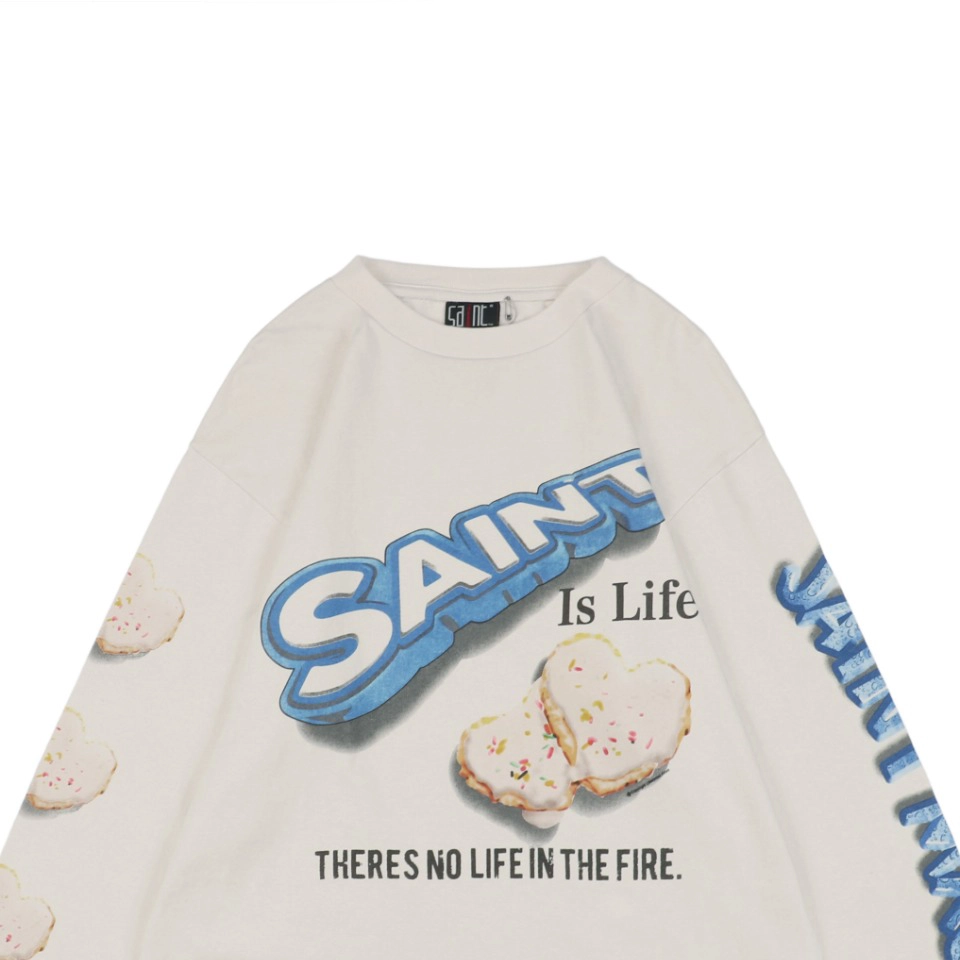 Saint Michael Cookie Letter Print Shirt