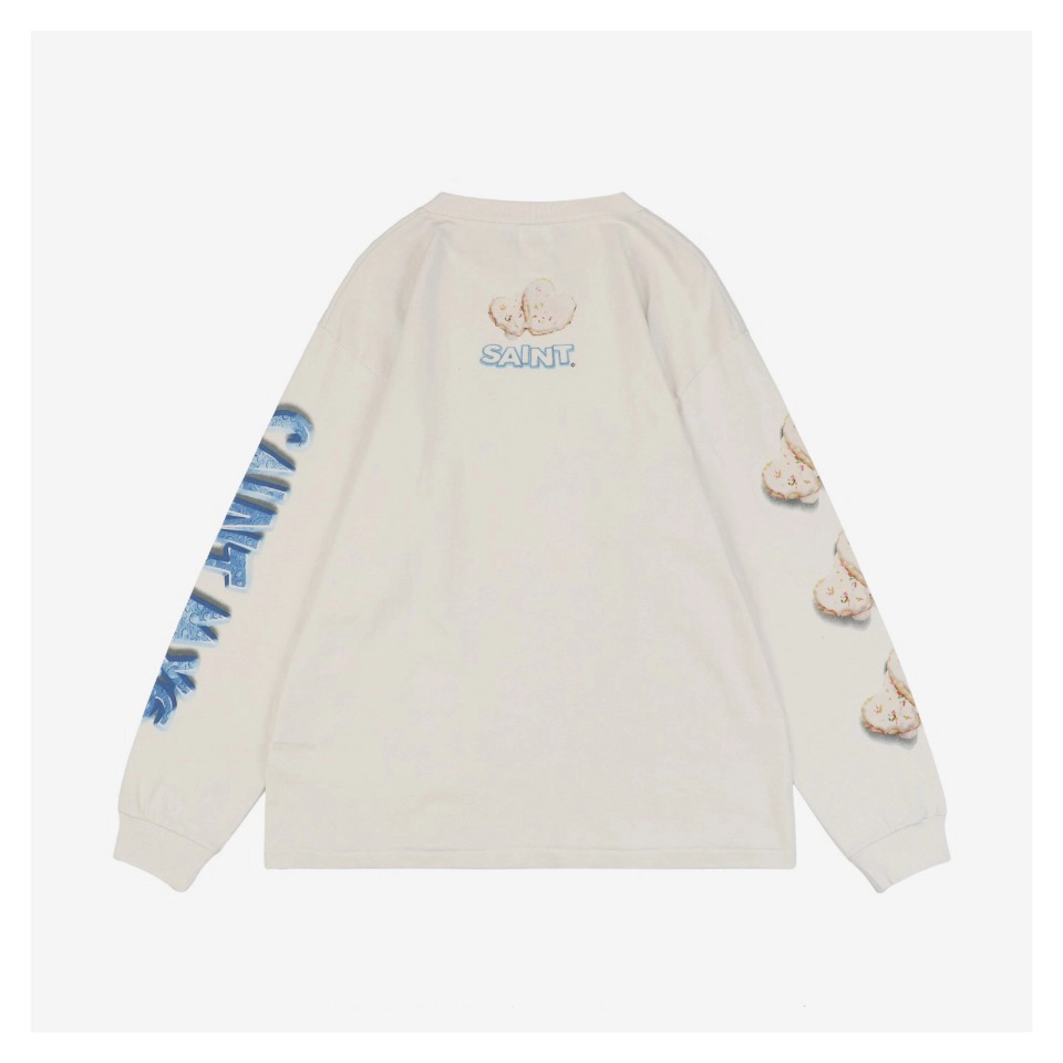 Saint Michael Cookie Letter Print Shirt