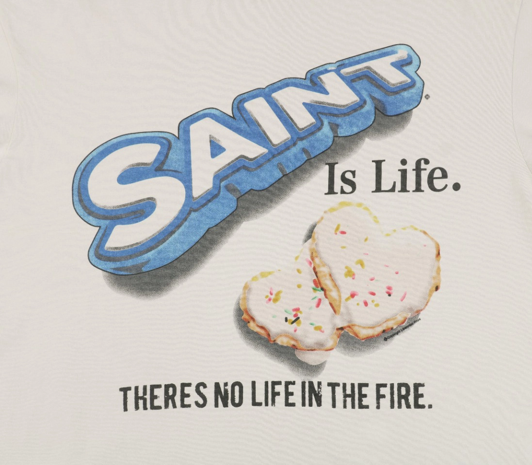 Saint Michael Cookie Letter Print Shirt