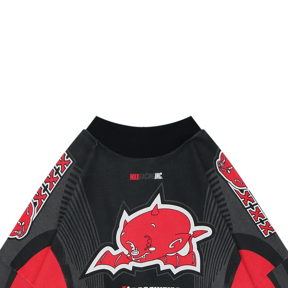 Saint Michael Devil Angel Racing Graphic Shirt