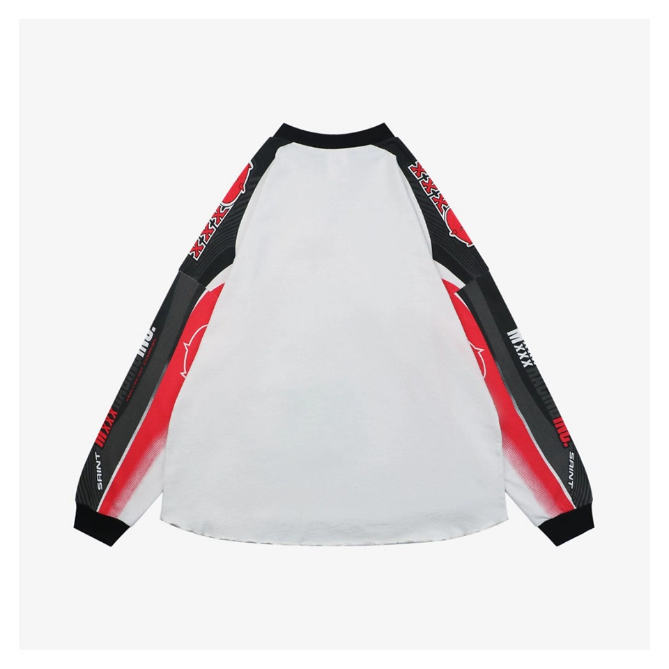 Saint Michael Devil Angel Racing Graphic Shirt