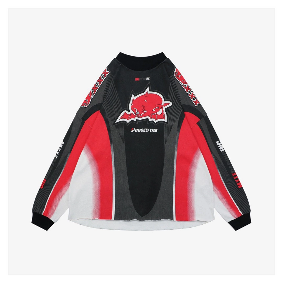 Saint Michael Devil Angel Racing Graphic Shirt