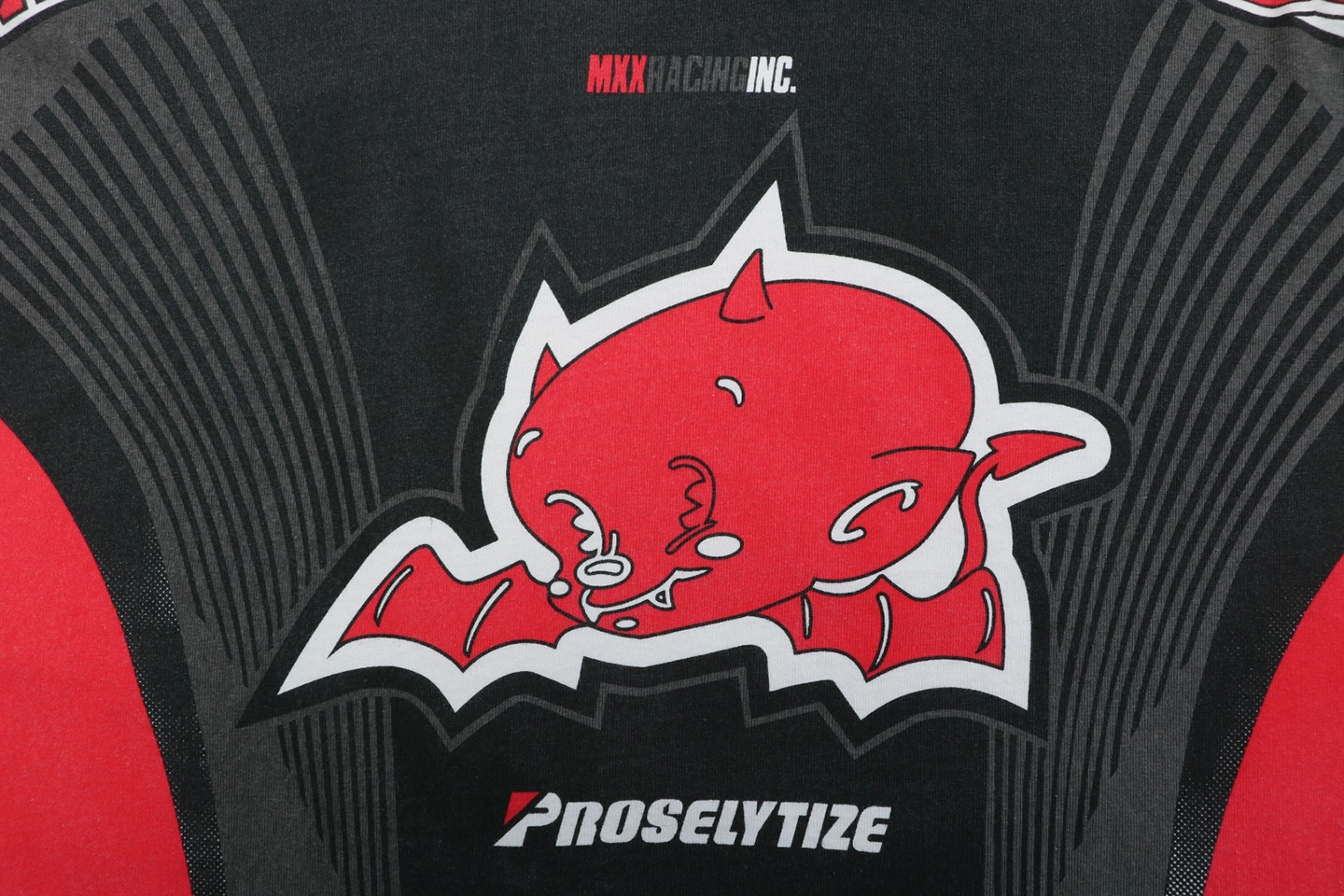 Saint Michael Devil Angel Racing Graphic Shirt
