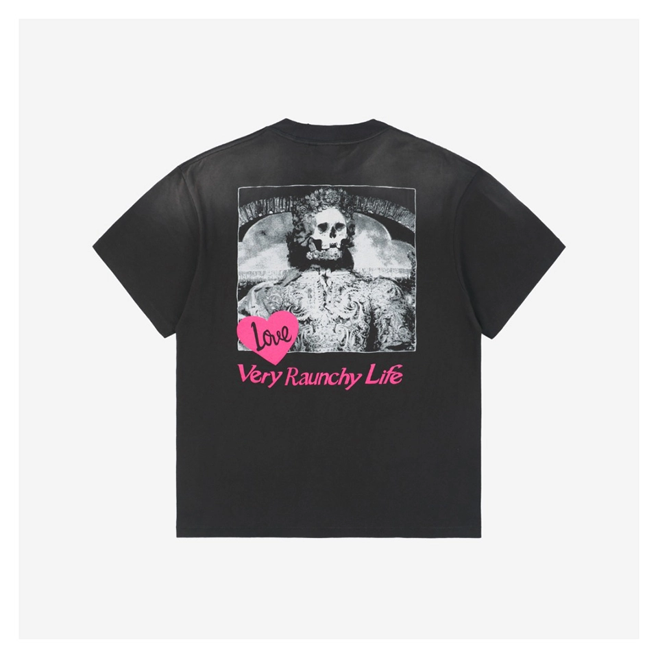 Saint Michael Love Skeleton Graphic T Shirt