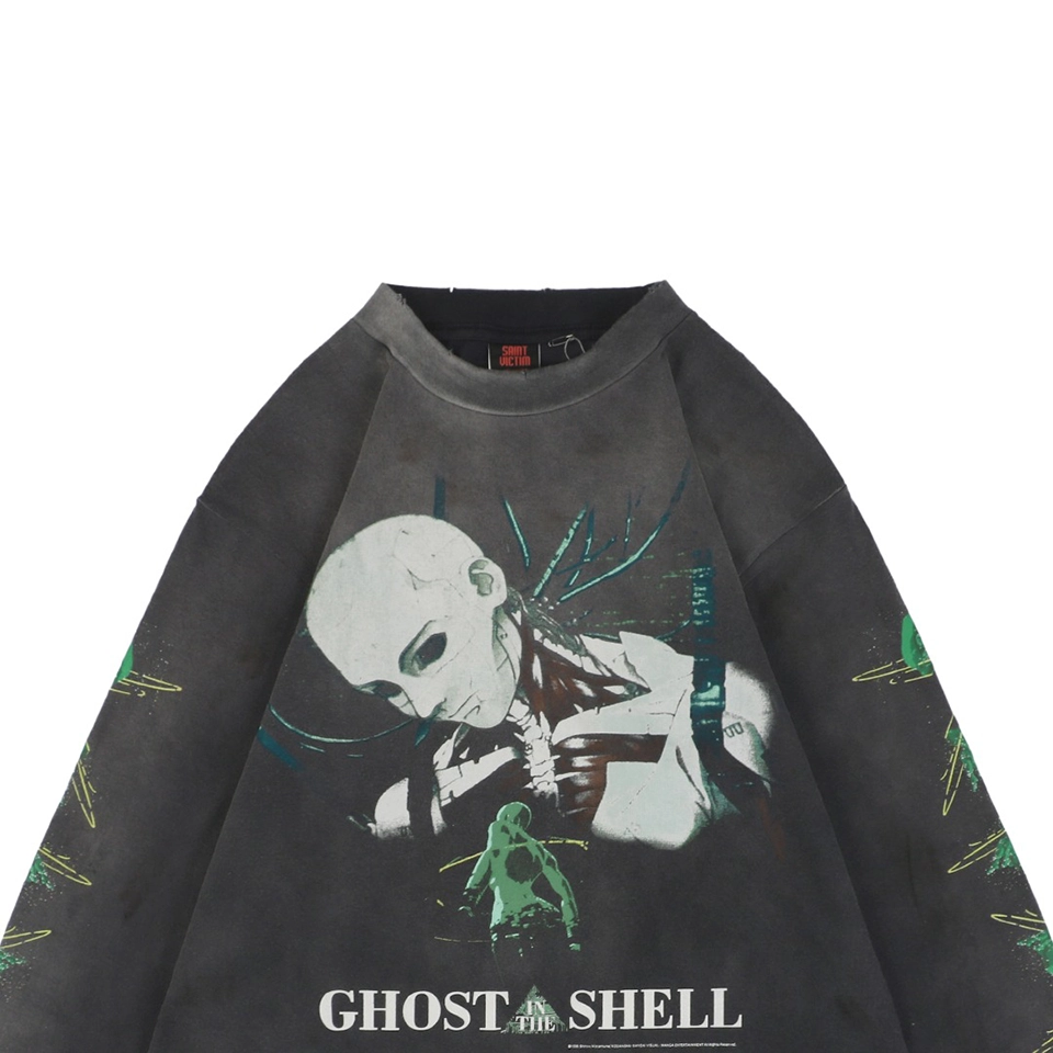 Saint Michael Motoko Bathtub Graphic Print Shirt