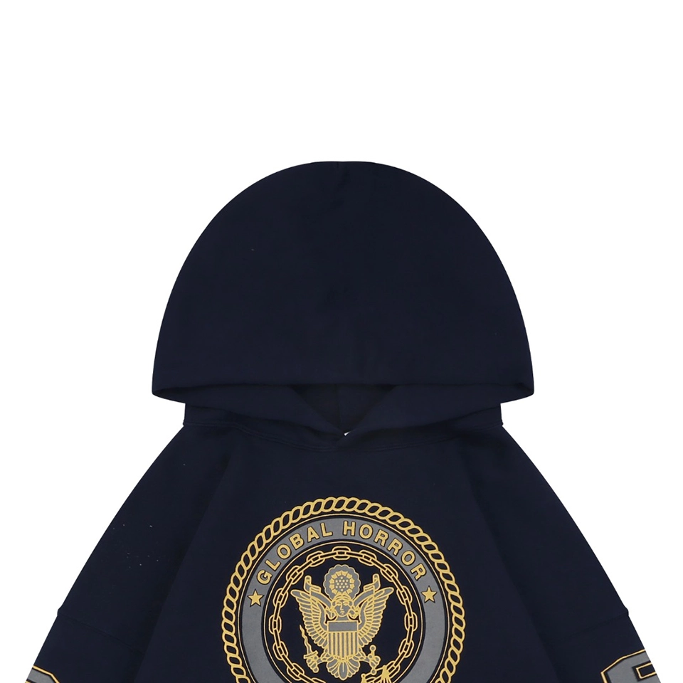 Saint Michael Reflective Angel Medallion Graphic Hoodie