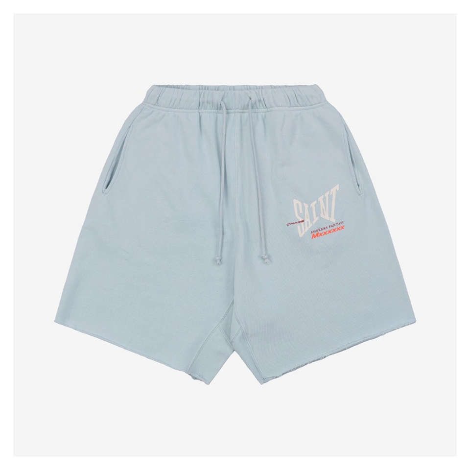 Saint Michael Ribon Saint Graphic Shorts