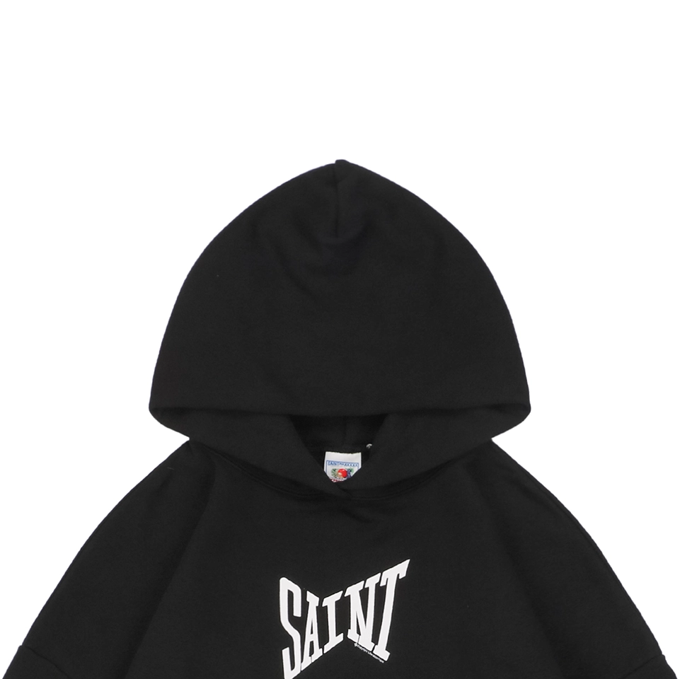 Saint Michael Ribon Saint Letter Print Hoodie
