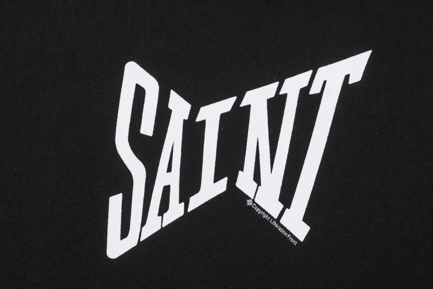 Saint Michael Ribon Saint Letter Print Hoodie