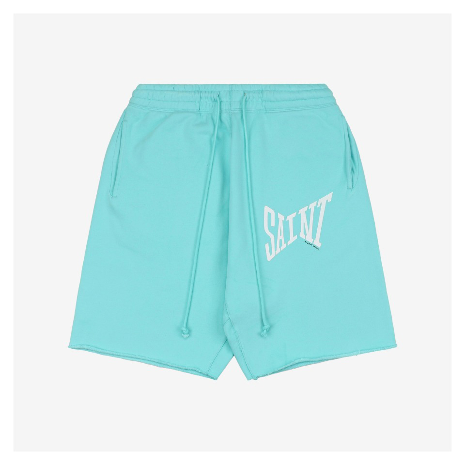 Saint Michael Street Font Print Shorts
