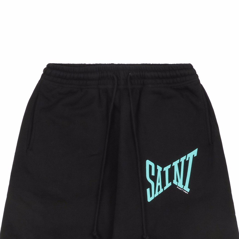 Saint Michael Street Font Print Shorts