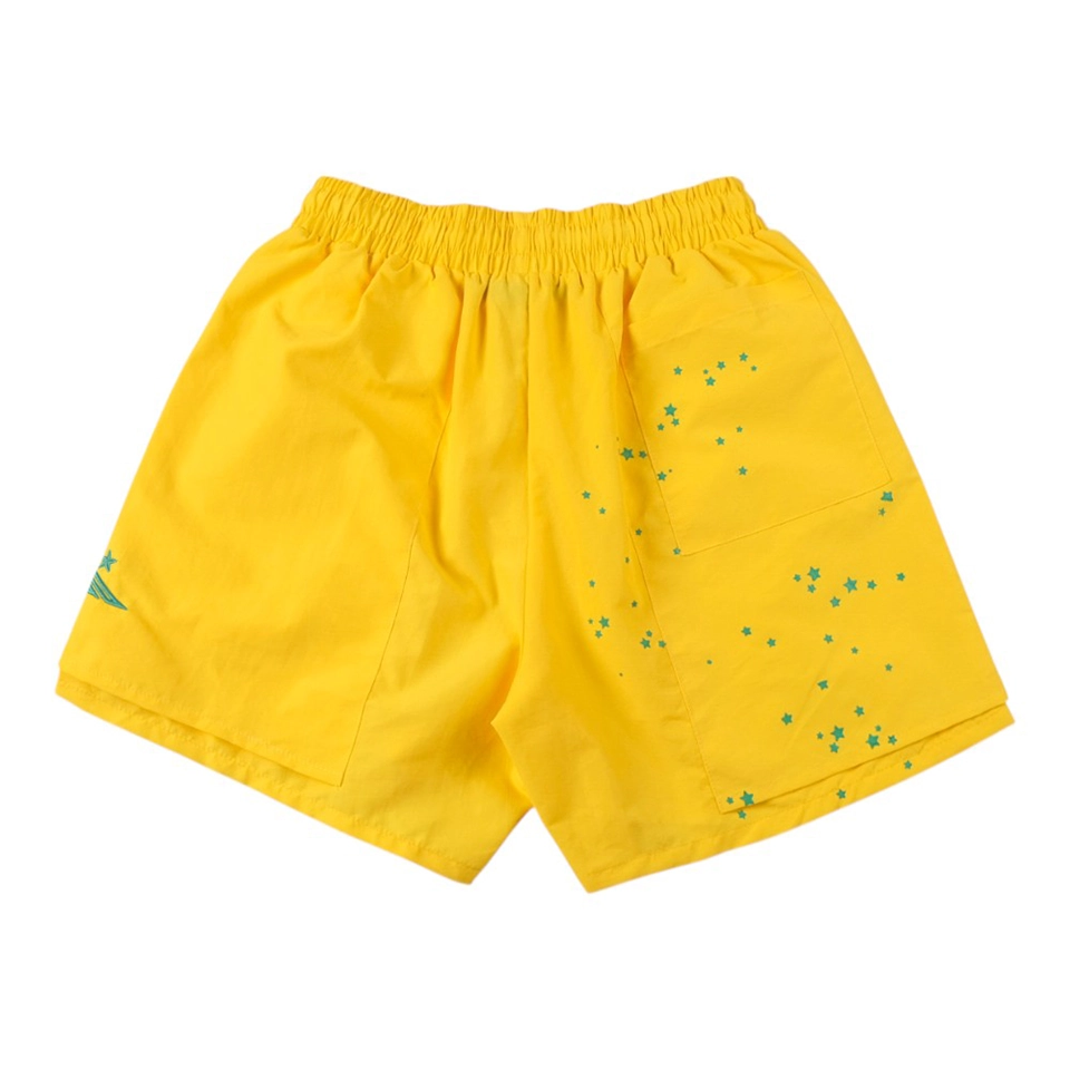Sp5Der 55555 Worldwide Embroidered Starry Sky Shorts