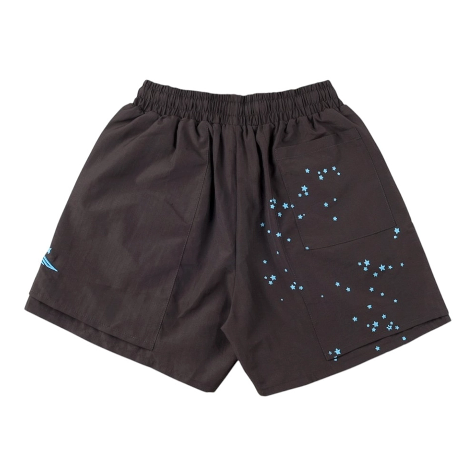 Sp5Der 55555 Worldwide Embroidered Starry Sky Shorts