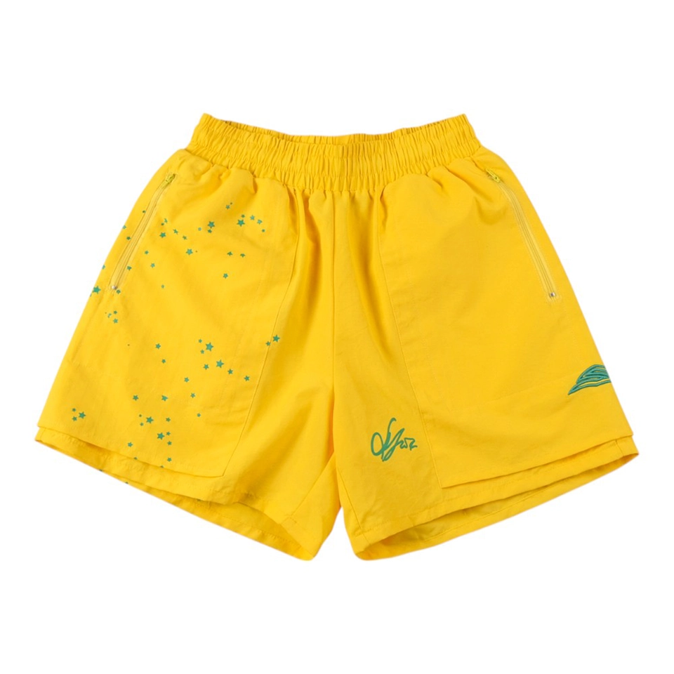 Sp5Der 55555 Worldwide Embroidered Starry Sky Shorts