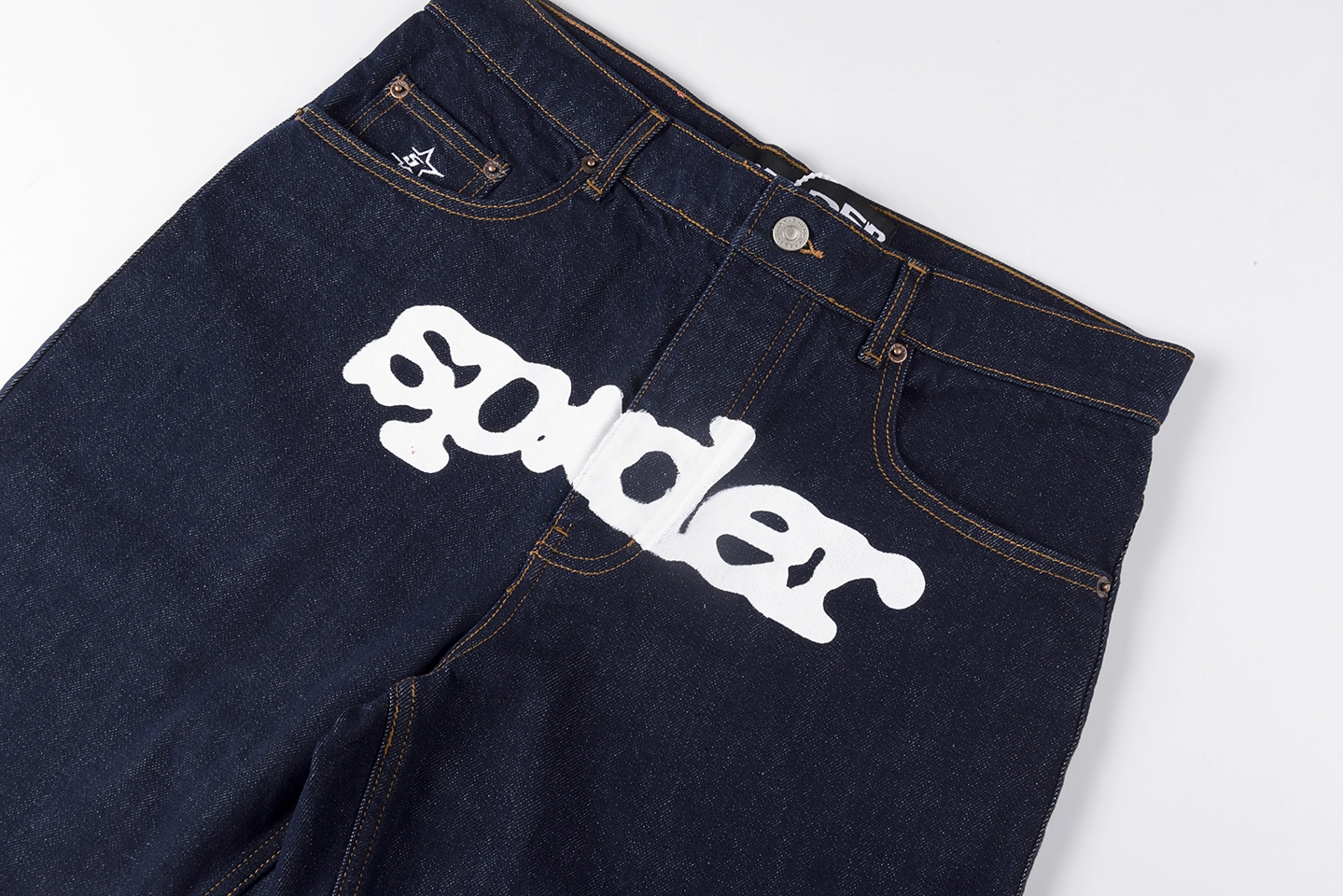 Sp5Der 555555 Denim Unisex Casual Shorts