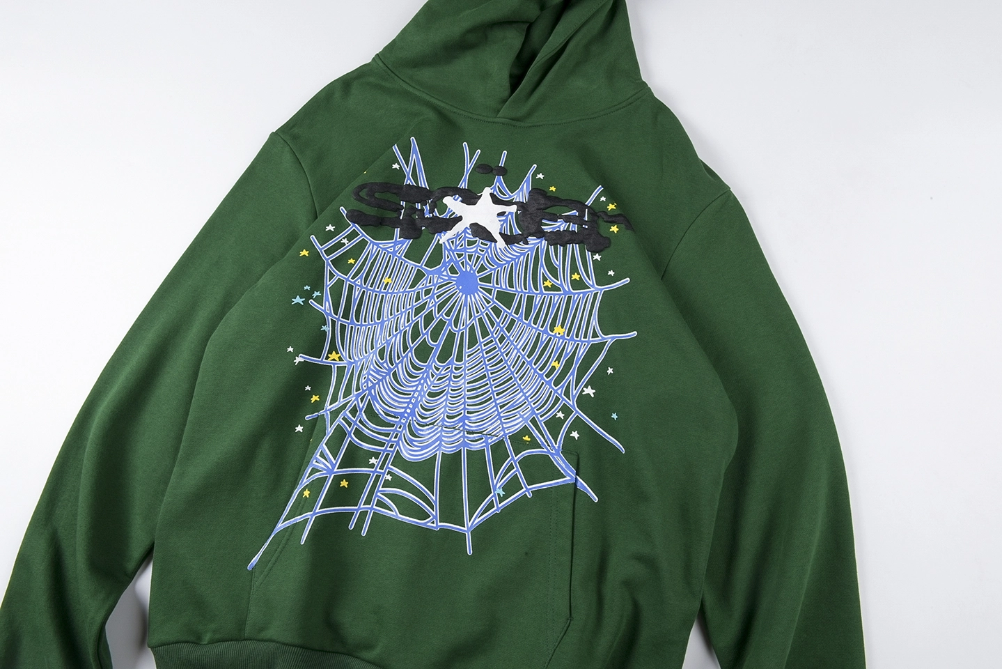 Sp5Der 555555 Hunter Web Hoodie