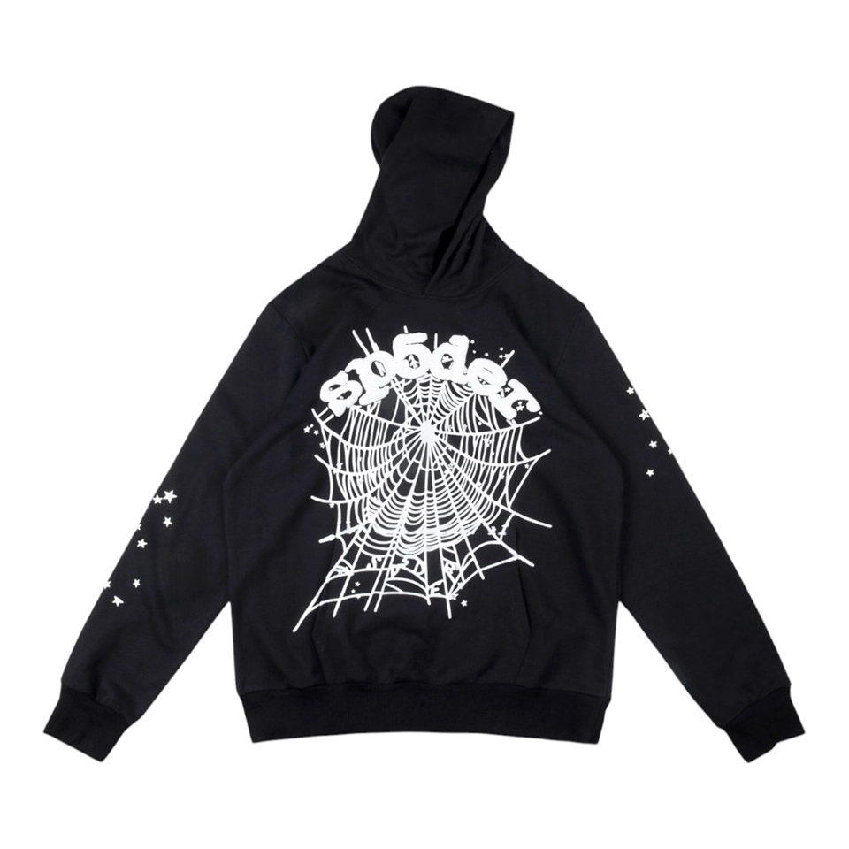 Sp5Der 555555 Og Web Black White Hoodie