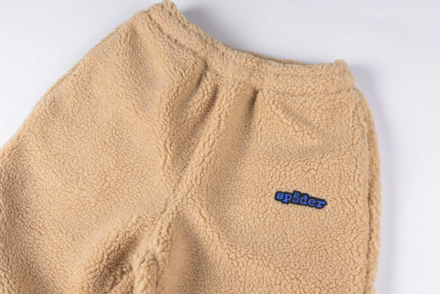 Sp5der-Beige-Sherpa-Fleece-Pants9.webp Sp5Der Beige Sherpa Fleece Pants