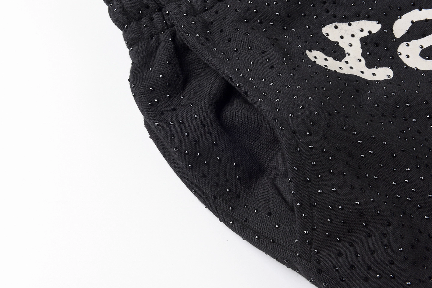 Sp5Der Black Mesh Logo Track Pants