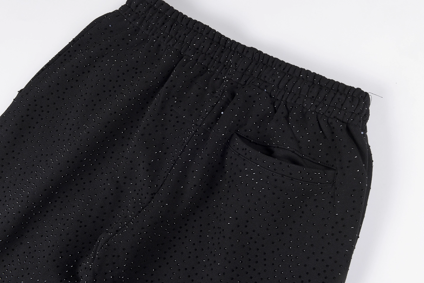Sp5Der Black Mesh Logo Track Pants