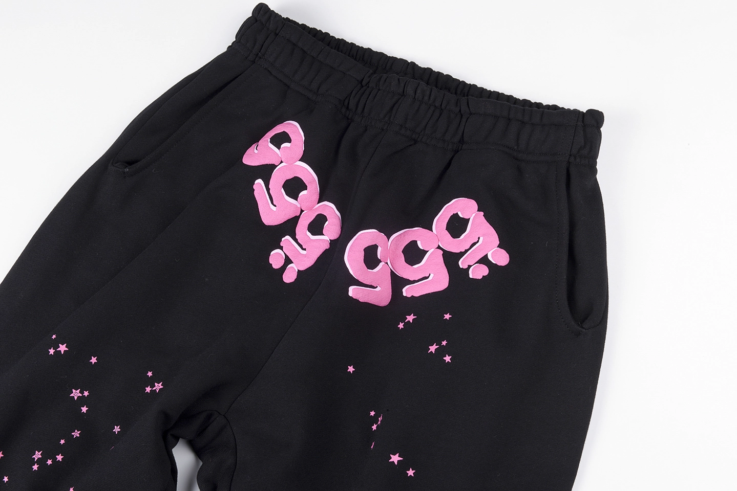 Sp5Der Black Star Cluster Print Sweatpants