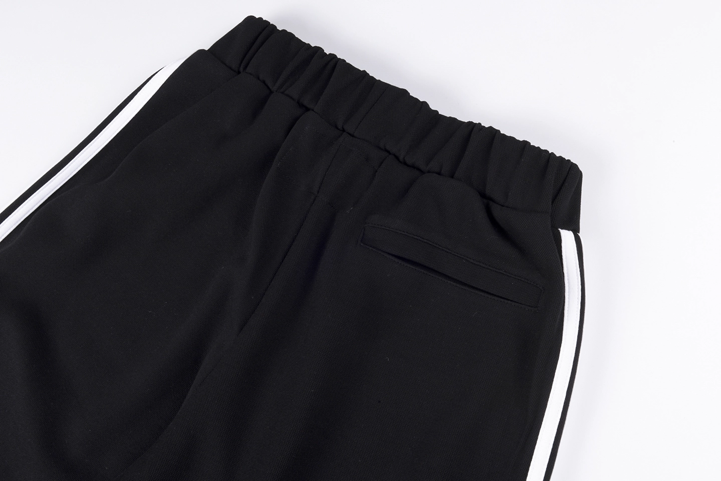 Sp5Der Black White Stripe Red Logo Track Pants