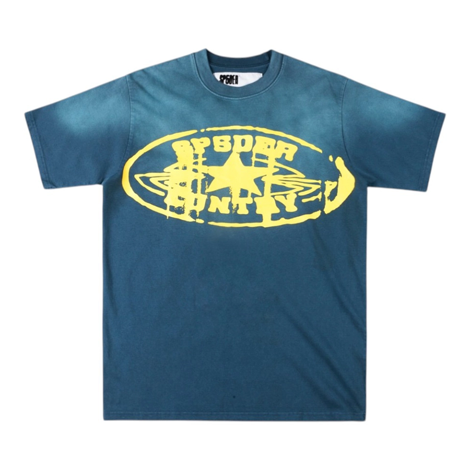 Sp5Der Blue Planet Graphic Washed T Shirt