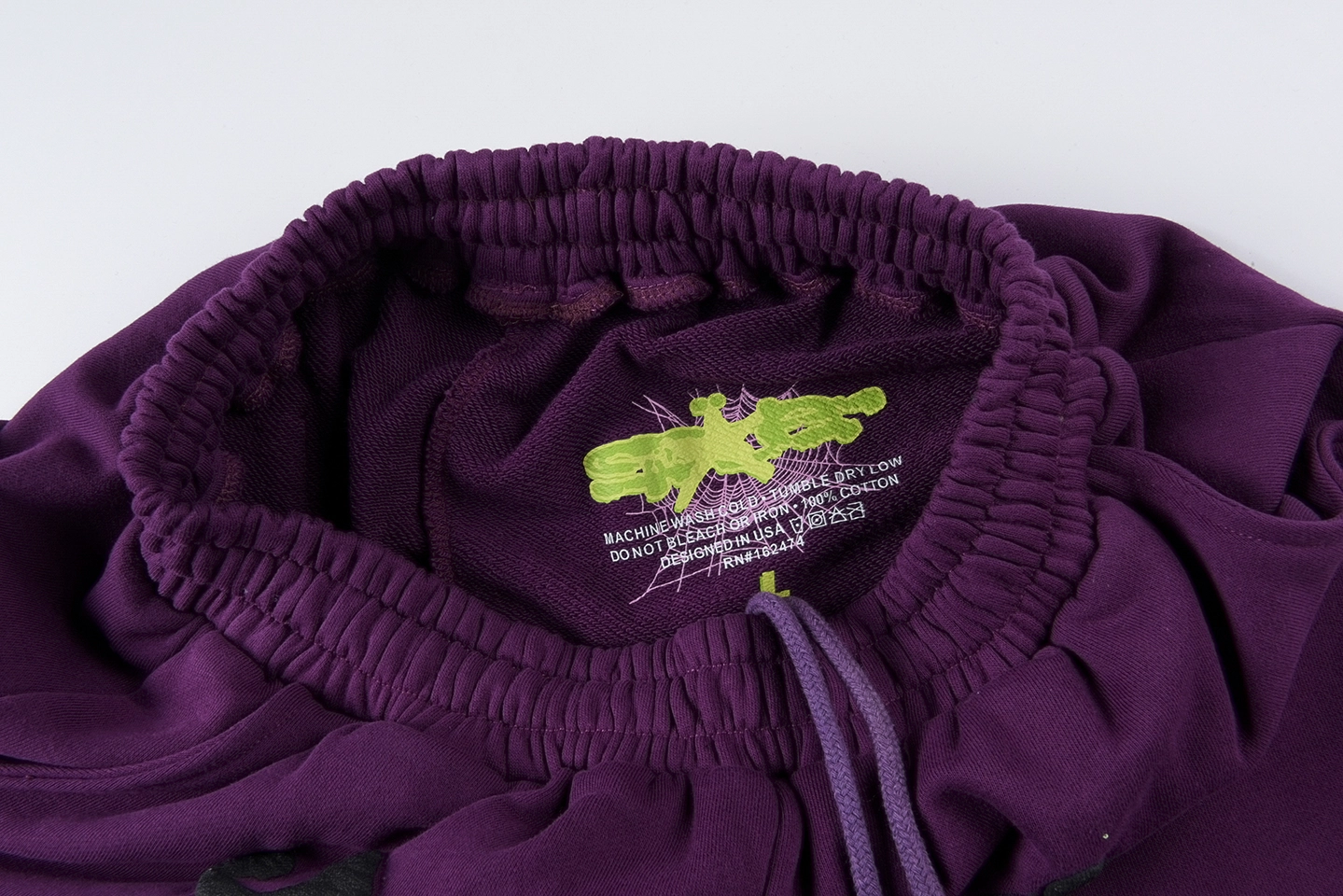 Sp5der-Chenille-Logo-Sweat-Shorts5.webp Sp5Der Chenille Logo Sweat Shorts