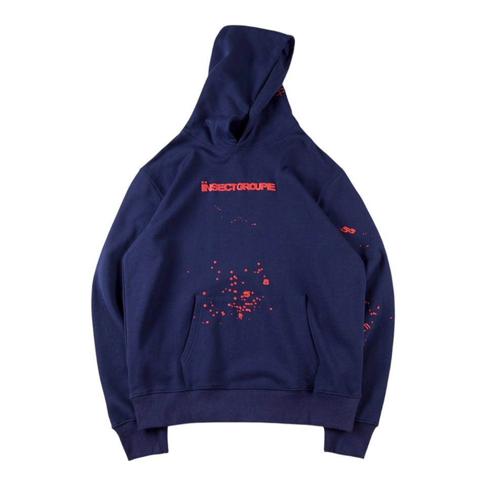 Sp5Der Insect Groupe Splatter Web Hoodie