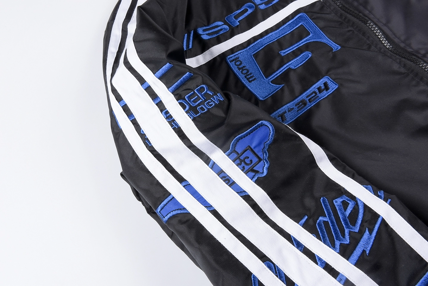 Sp5Der Midnight Blue Five Racing Bomber Jacket