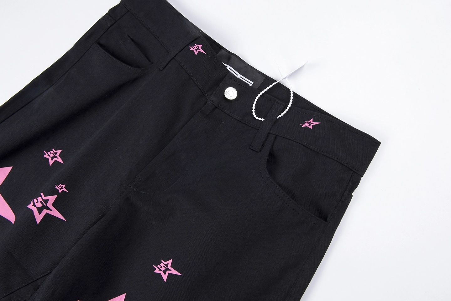 Sp5Der Midnight Pinkstar Allover Graphic Pants