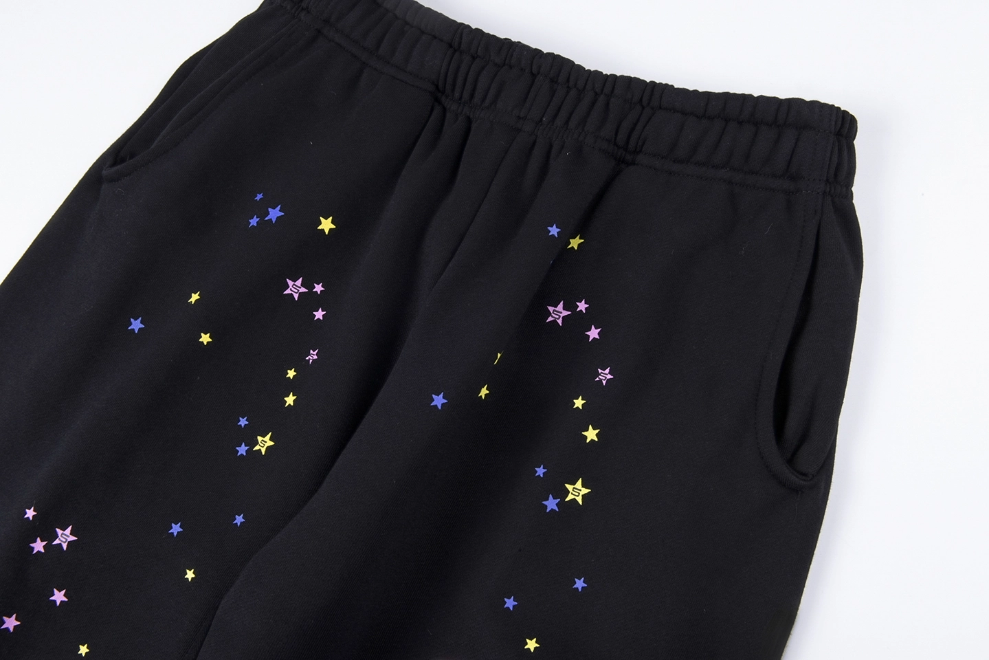 Sp5Der Midnight Stardust Pink Script Sweatpants