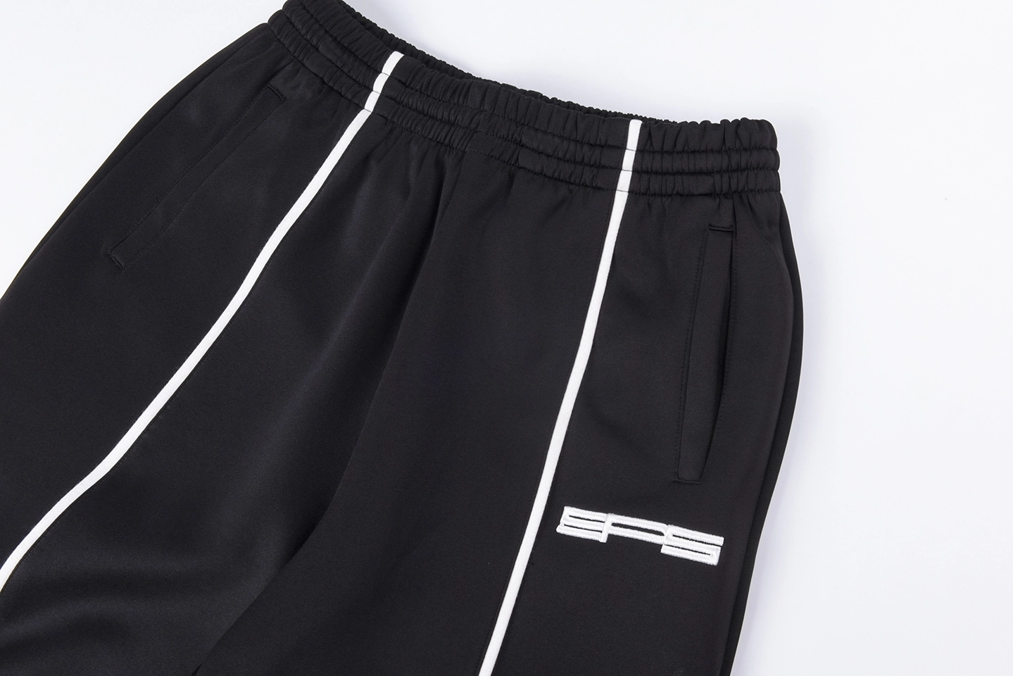 Sp5Der Midnight White Dual Stripe Track Pants