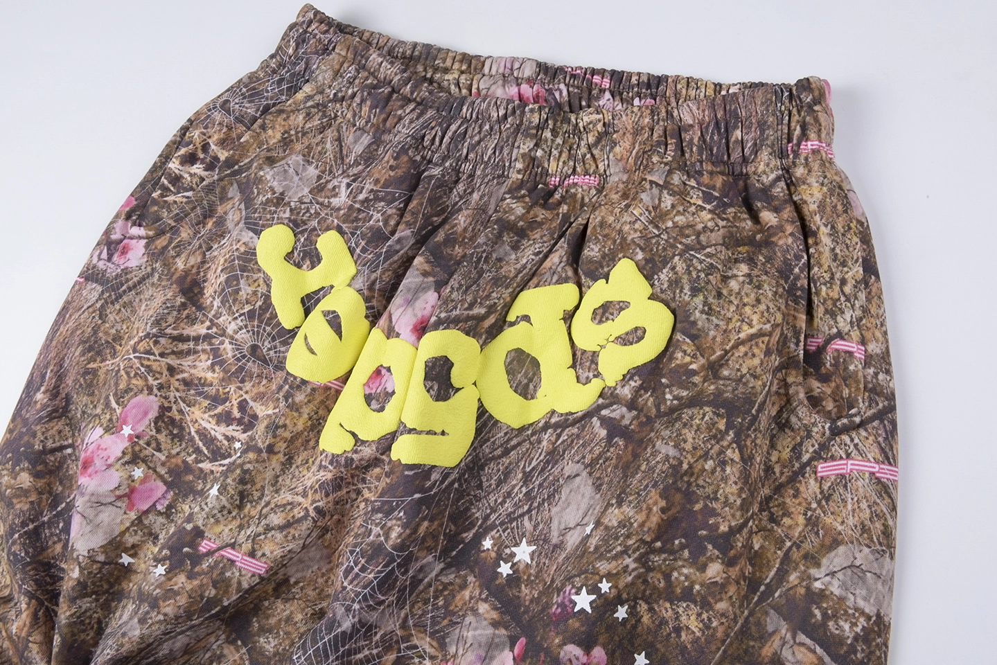 Sp5Der Pink Camo Woodland Sweatpants