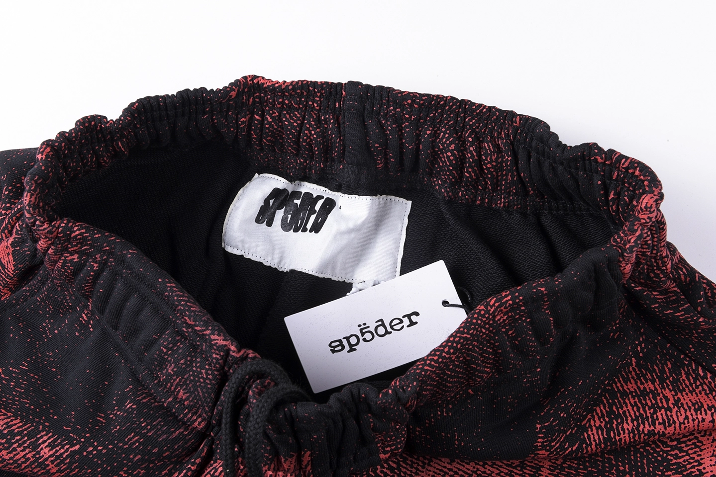 Sp5der-Red-Black-All-Over-Print-Sweatpants2.webp Sp5Der Red Black All Over Print Sweatpants