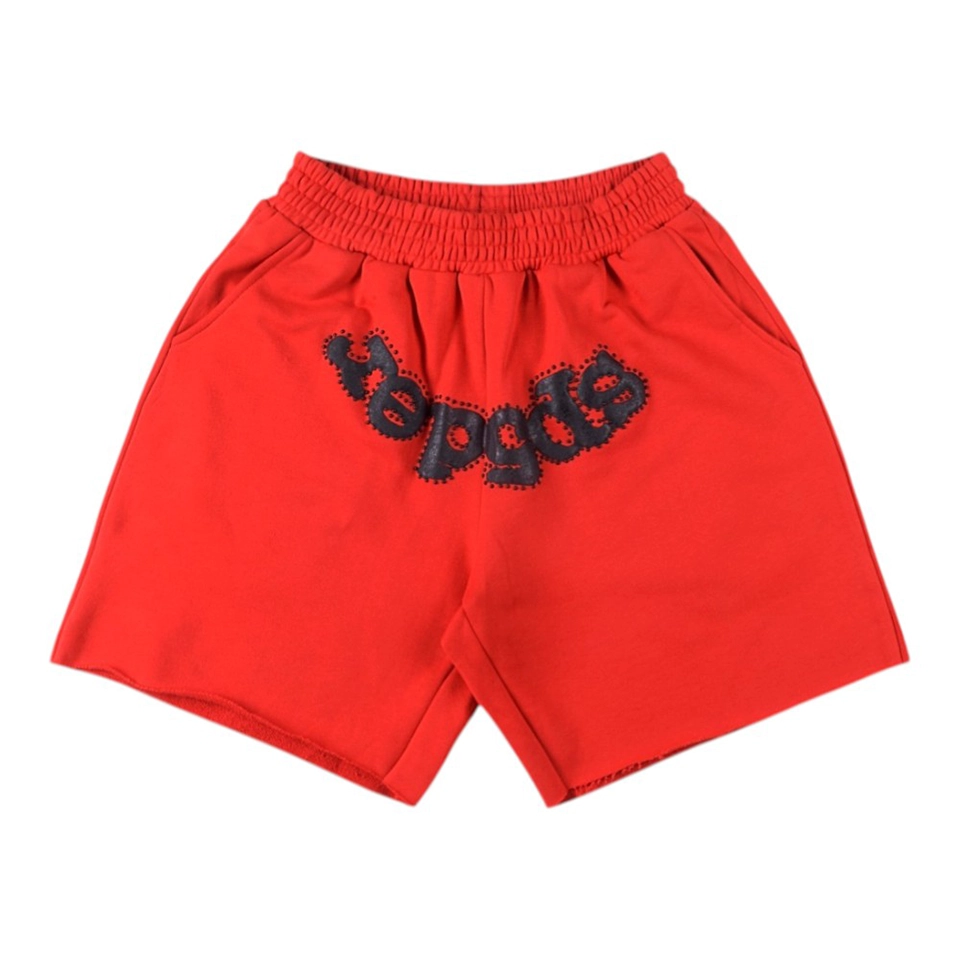 Sp5der-Red-Embroidered-Logo-Sweat-Shorts1.webp Sp5Der Red Embroidered Logo Sweat Shorts