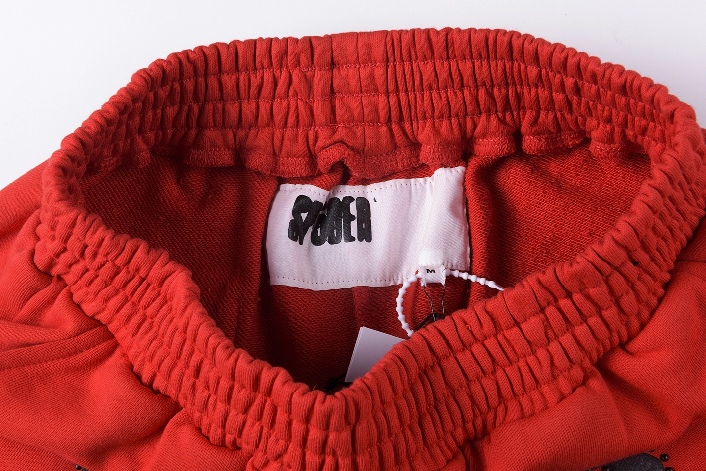 Sp5der-Red-Embroidered-Logo-Sweat-Shorts4.webp Sp5Der Red Embroidered Logo Sweat Shorts