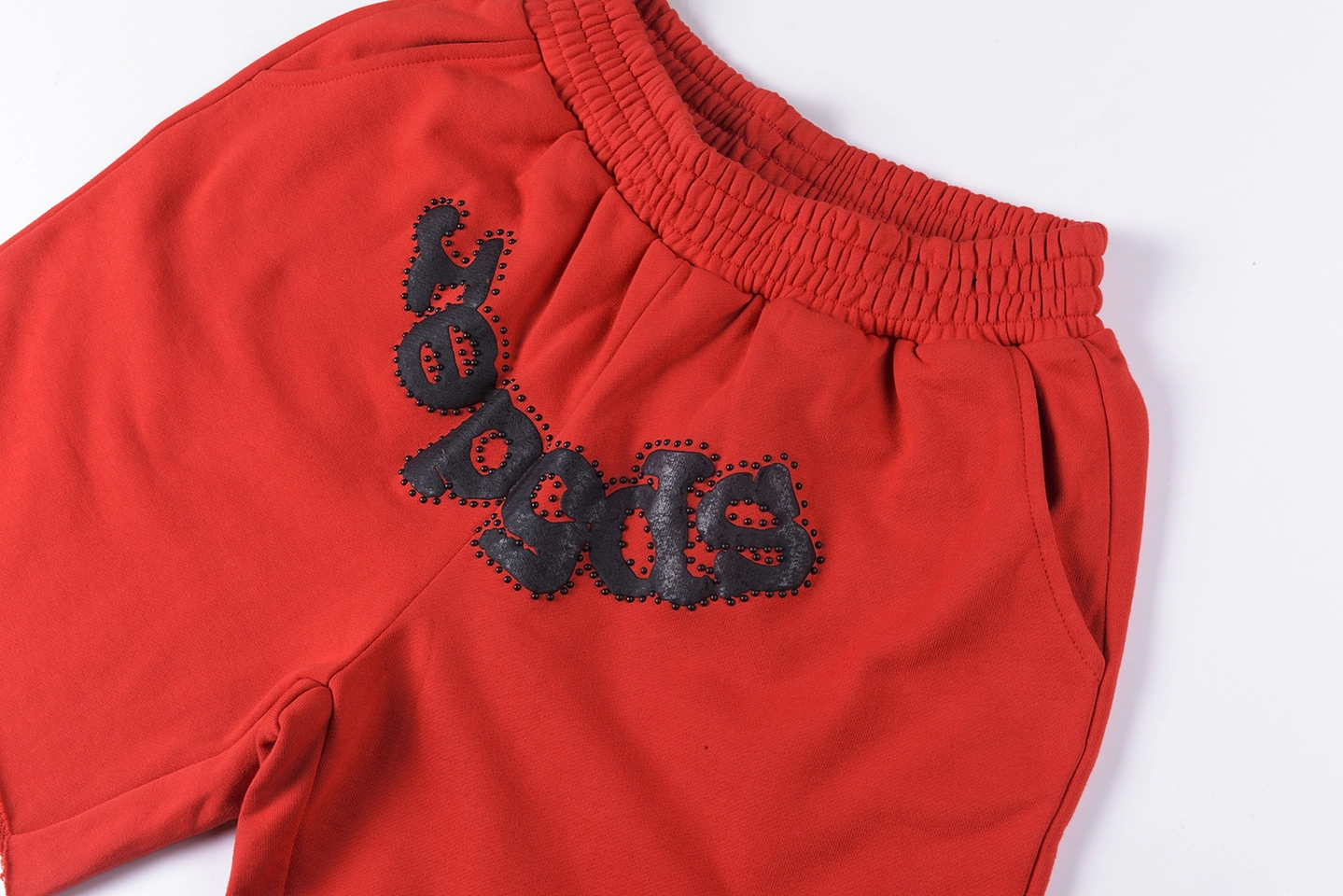 Sp5der-Red-Embroidered-Logo-Sweat-Shorts7.webp Sp5Der Red Embroidered Logo Sweat Shorts