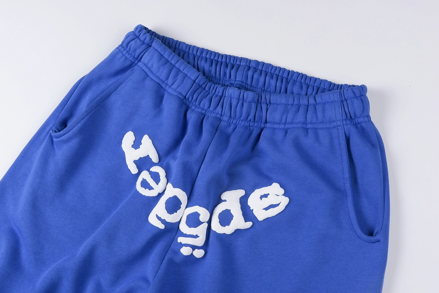 Sp5Der Royal Blue Classic Logo Sweatpants