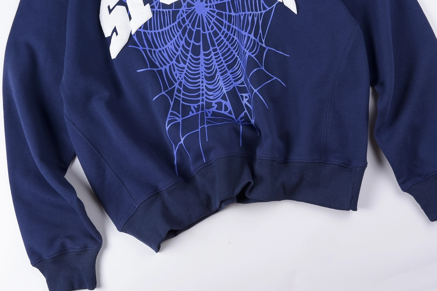 Sp5Der Royal Blue White Arc Logo Web Sweatshirt