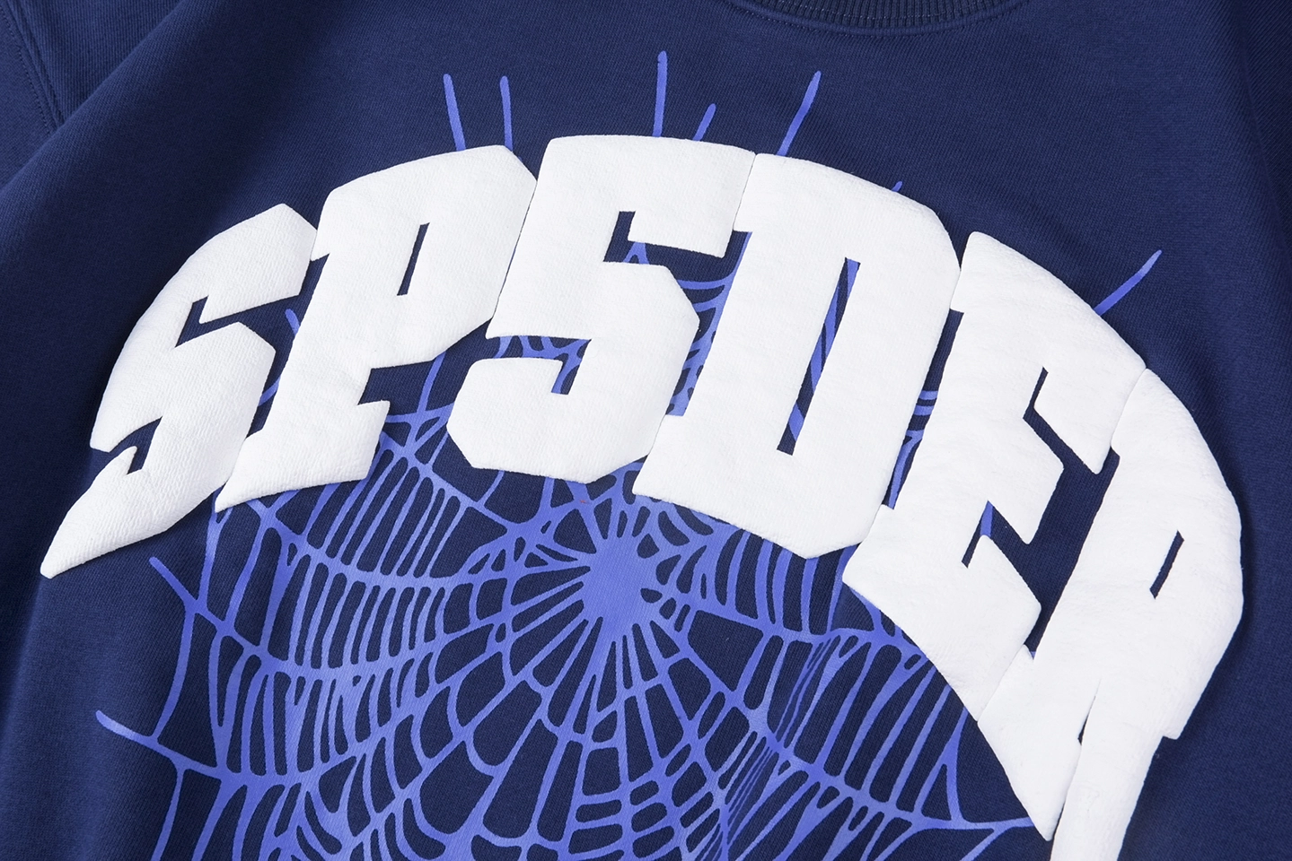 Sp5Der Royal Blue White Arc Logo Web Sweatshirt
