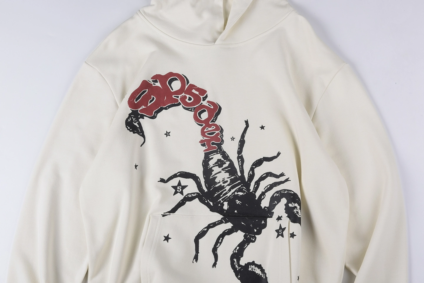 Sp5Der Scorpion Graphic Cotton Hoodie