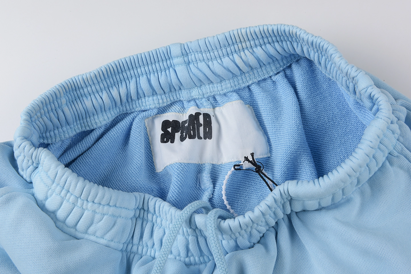 Sp5Der Sky Blue Web Logo Sweatpants