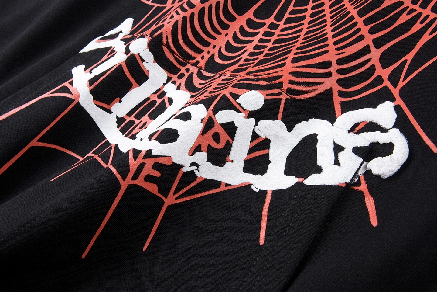 Sp5Der Web Logo Graphic Hoodie