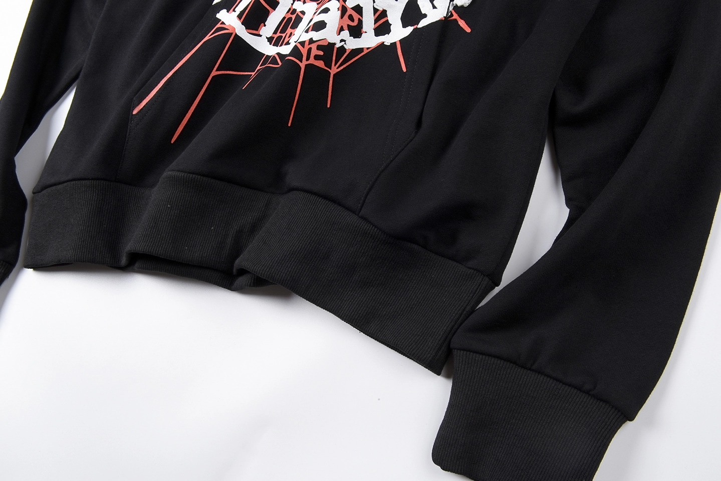 Sp5Der Web Logo Graphic Hoodie